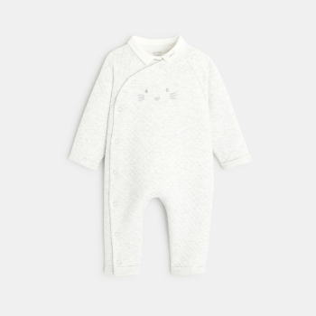 قميص بودي مع بيجامة أفرول مزيّنة بوجه قطة